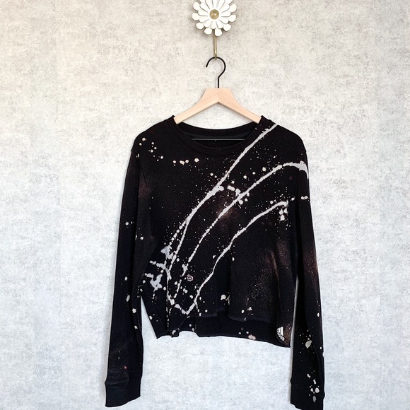 adidas Tops - Adidas | Bleached cropped sweater. Sz XL